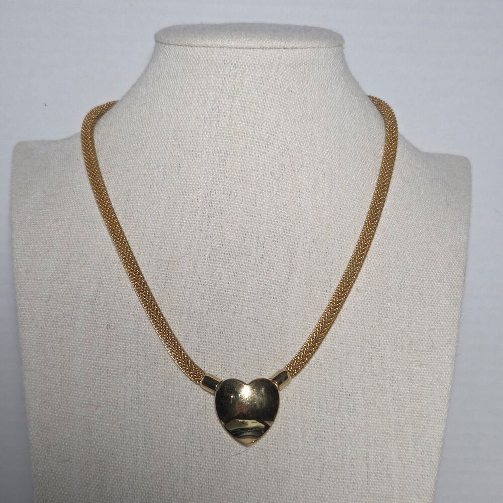 Gold Heart Pendant Necklace - Women's Fashion Necklace